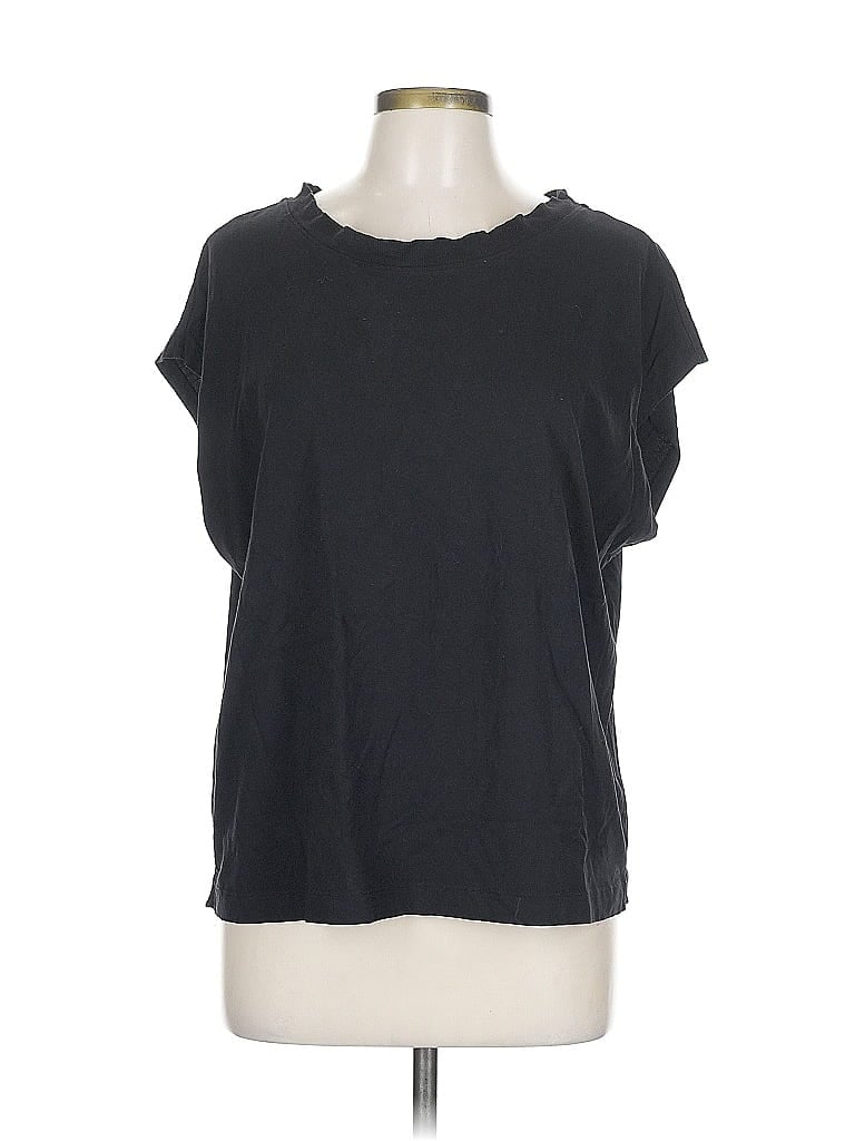 Pre-owned Ann Taylor Loft Short Sleeve T-shirt In Black