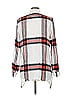 Worth New York Plaid White Long Sleeve Blouse Size M - photo 2