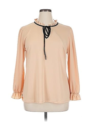 NY Collection Long Sleeve Blouse (view 1)