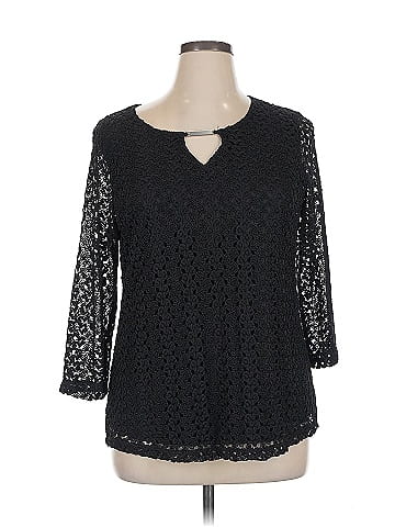 JM Collection 3/4 Sleeve Blouse (view 1)