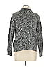 Jennifer Moore 100% Acrylic Tweed Gray Turtleneck Sweater Size M - photo 1