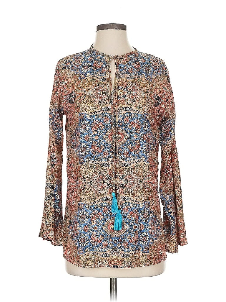Click to view more detailed imagery on our partner's website Pre-owned Paani Long Sleeve Blouse In Brown