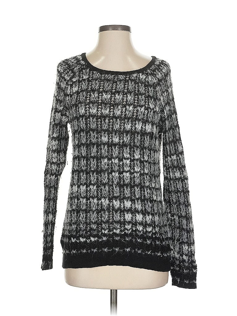 Pre-owned Lou & Grey Pullover Sweater In Black