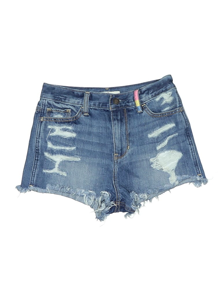 Pre-owned Hollister Denim Shorts In Blue