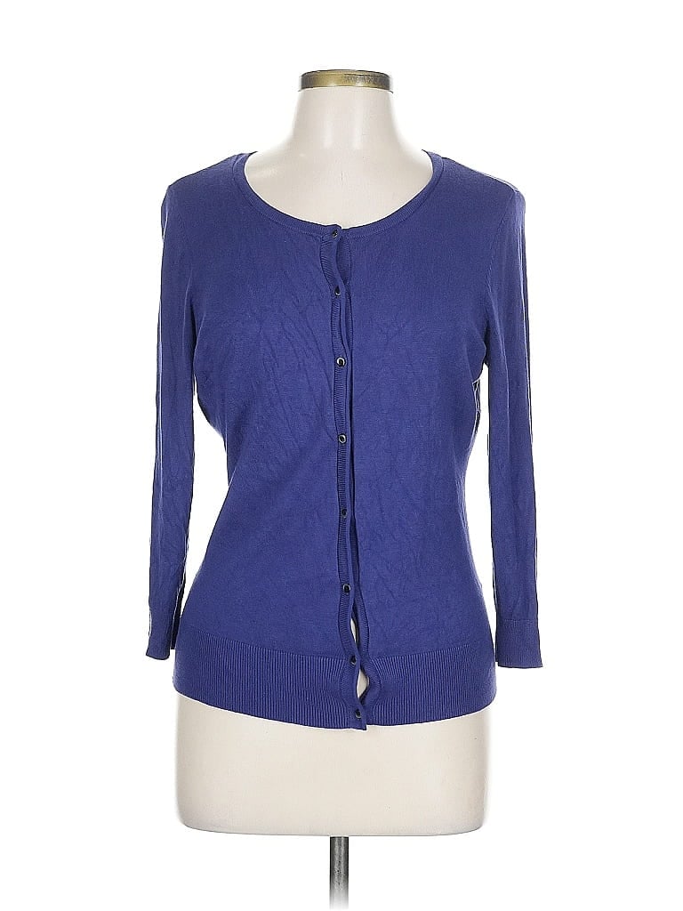 HALOGEN Pre-owned Cardigan Sweater In Blue