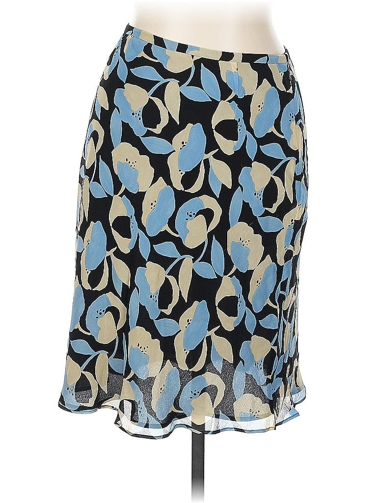 Click to view more detailed imagery on our partner's website Pre-owned Ann Taylor Silk Skirt In Blue