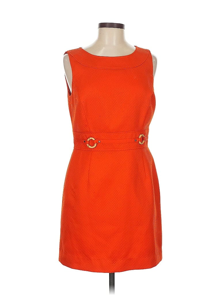 Click to view more detailed imagery on our partner's website Pre-owned Tahari By Asl Casual Dress In Orange