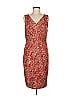 David Meister 100% Polyester Tweed Red Cocktail Dress Size 8 - photo 1