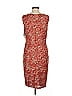 David Meister 100% Polyester Tweed Red Cocktail Dress Size 8 - photo 2