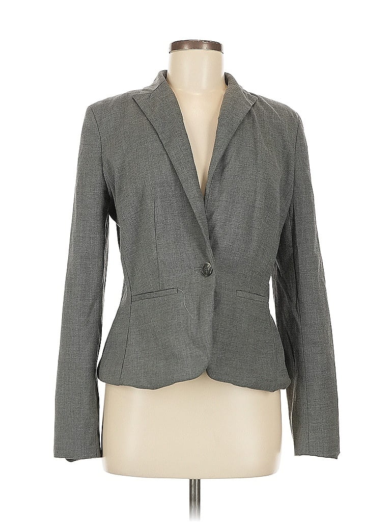 Pre-owned Ann Taylor Factory Blazer Jacket In Gray
