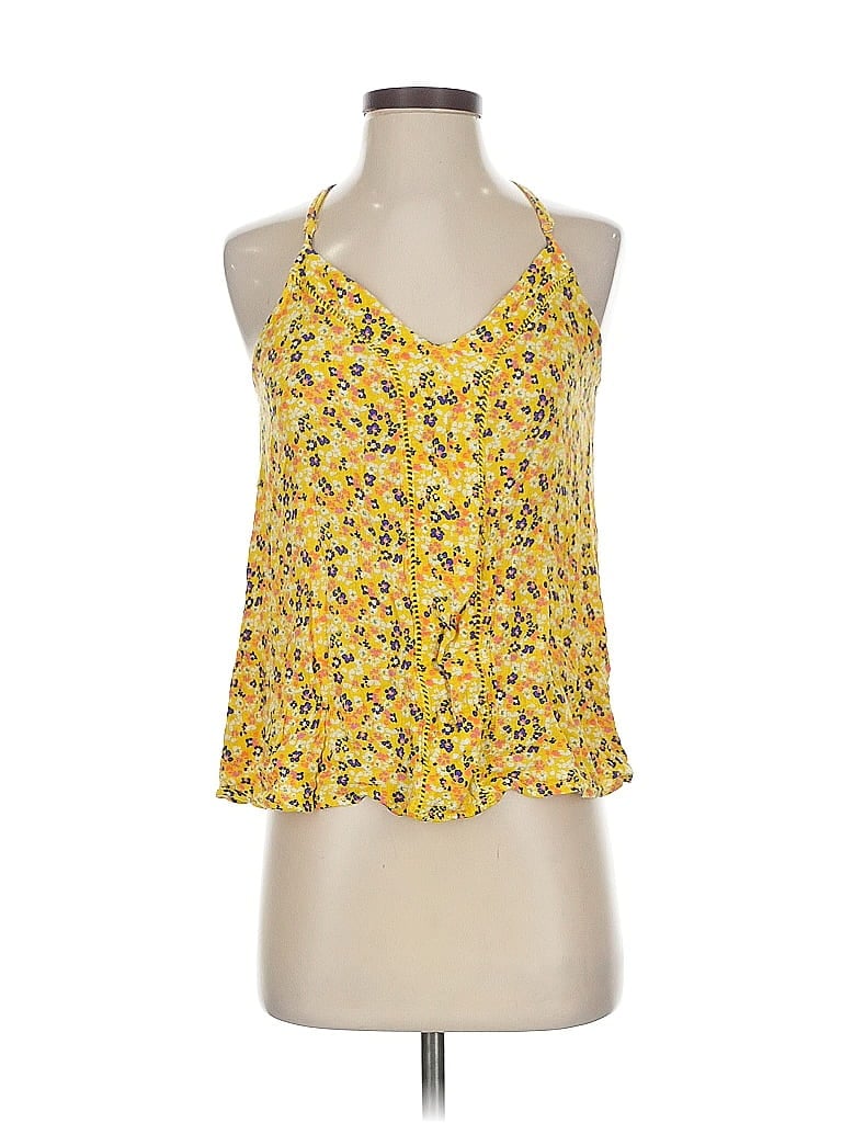 Click to view more detailed imagery on our partner's website Pre-owned Lush Sleeveless Blouse In Yellow