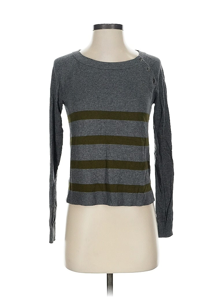 Pre-owned Ann Taylor Loft Pullover Sweater In Gray