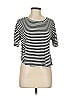 Assorted Brands Stripes Black Short Sleeve T-Shirt Size M - photo 1