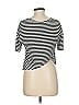 Assorted Brands Stripes Black Short Sleeve T-Shirt Size M - photo 2