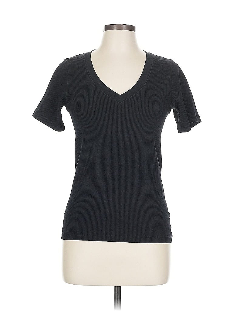 Pre-owned Unbranded Short Sleeve T-shirt In Black