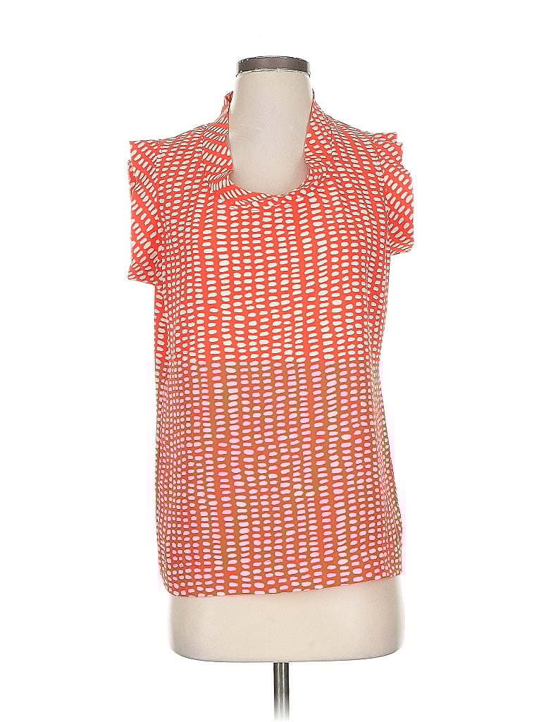 Click to view more detailed imagery on our partner's website Pre-owned Cabi Short Sleeve Blouse In Orange