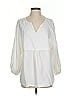 Marcella 100% Cotton Ivory 3/4 Sleeve Blouse Size 1 - photo 1