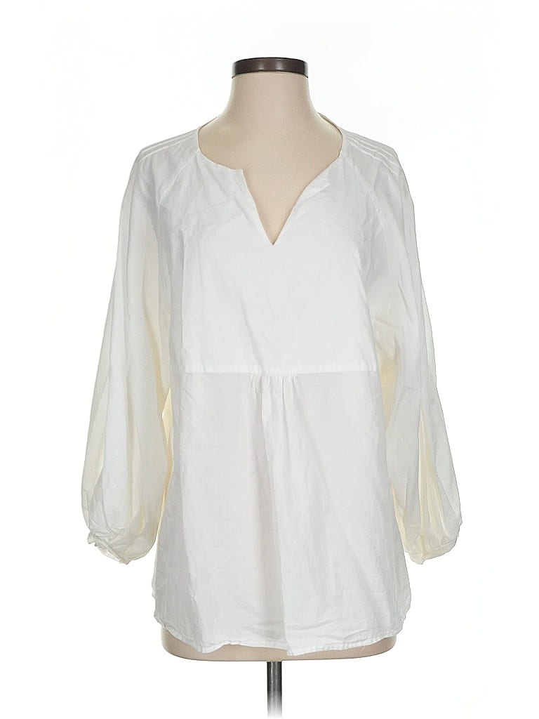 Click to view more detailed imagery on our partner's website Pre-owned Marcella 3/4 Sleeve Blouse In White