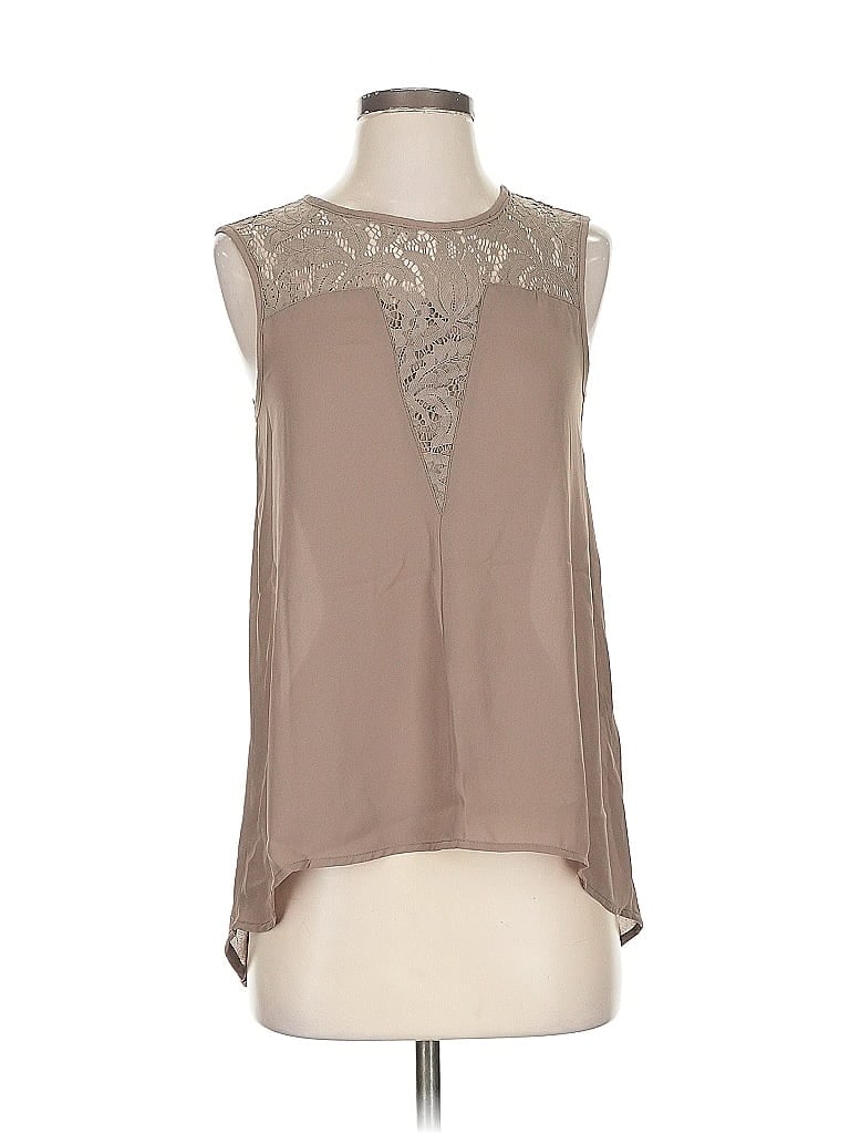WORTHINGTON Pre-owned Sleeveless Blouse In Brown