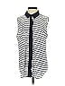 Ann Taylor 100% Polyester Stripes Ivory Sleeveless Blouse Size S - photo 1