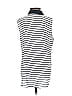Ann Taylor 100% Polyester Stripes Ivory Sleeveless Blouse Size S - photo 2