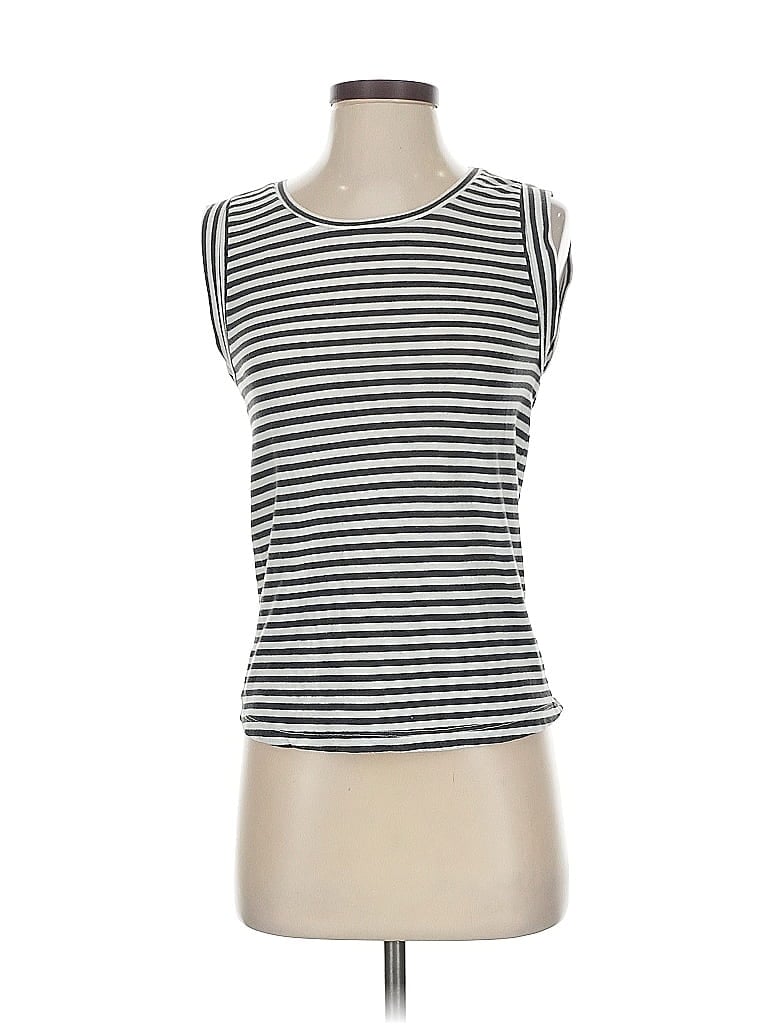 Pre-owned J.crew Factory Store Sleeveless Top Gray Scoop Neck Tops