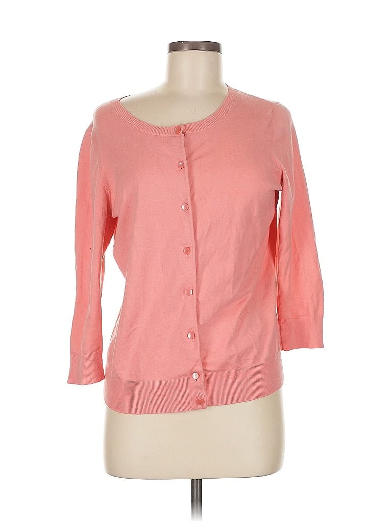 Pre-owned Talbots Cardigan Sweater In Pink