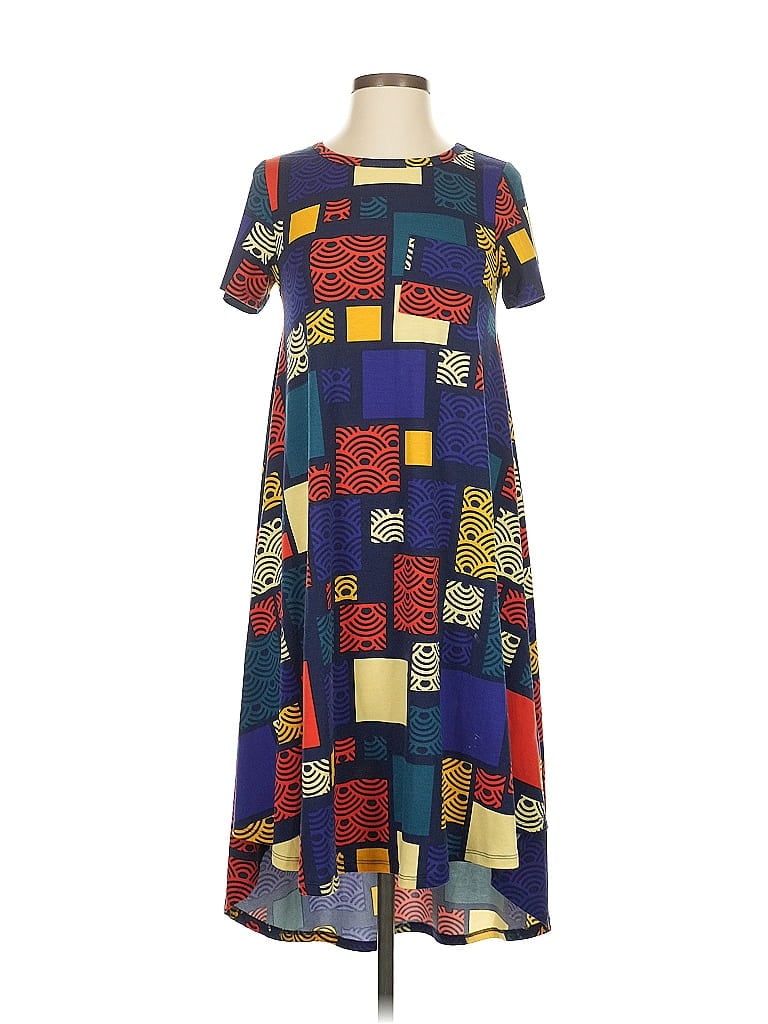 Pre-owned Lularoe Casual Dress In Blue