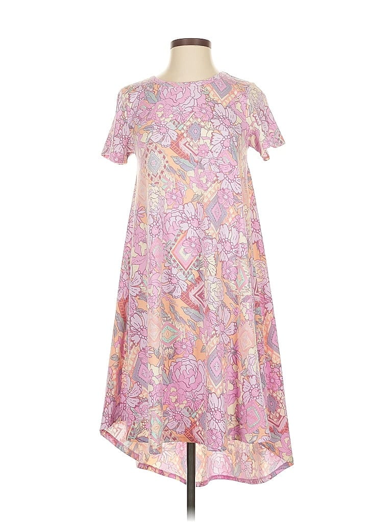 Pre-owned Lularoe Casual Dress In Pink