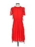 ML Monique Lhuillier 100% Polyester Red Cocktail Dress Size 4 - photo 1