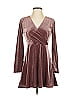 Express Metallic Burgundy Brown Cocktail Dress Size XS - photo 1