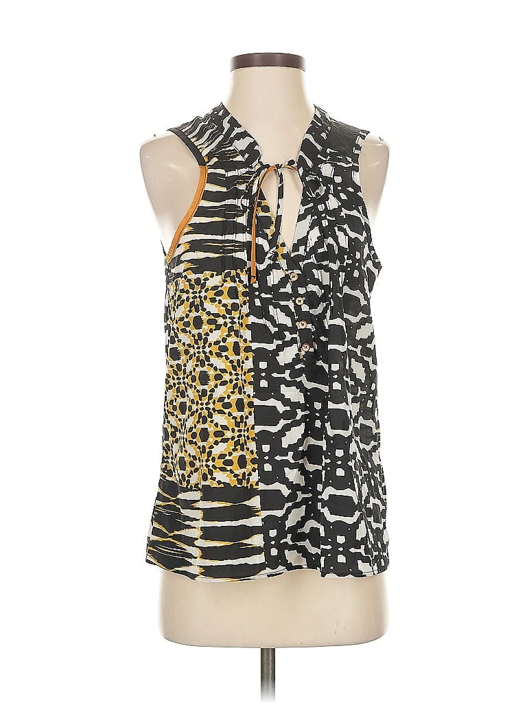 Pre-owned Patterson J. Kincaid Sleeveless Blouse In Black