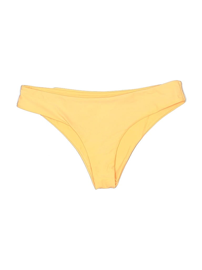 Pre-owned Zaful Swimsuit Bottoms In Yellow