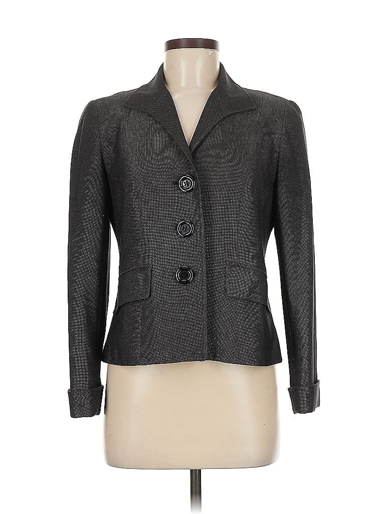 Pre-owned Lafayette 148 Blazer Jacket In Brown