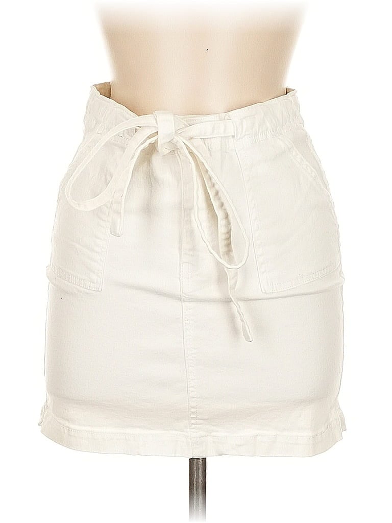 Pre-owned Black Label By C'est Toi Casual Skirt In White