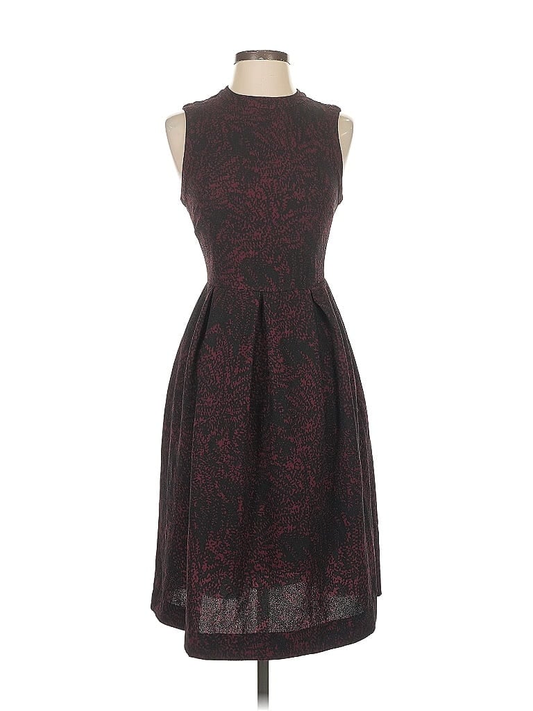 Pre-owned Who What Wear Cocktail Dress In Burgundy