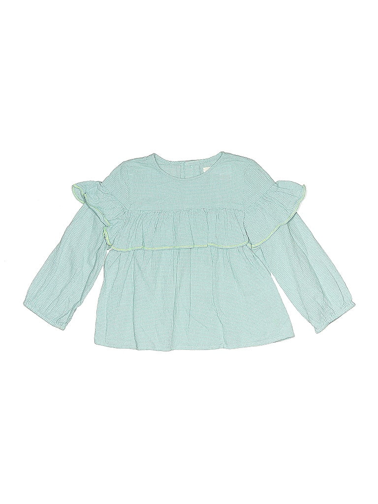 Zara Kids Green Long Sleeve Blouse Size 3 - 4 - photo 1