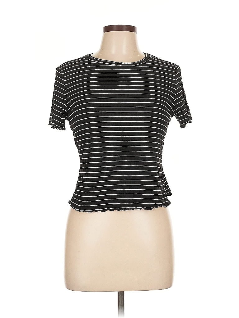 Pre-owned Charlotte Russe Short Sleeve T-shirt In Black