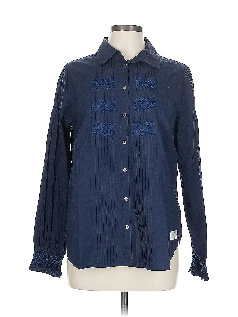 Pre-owned Odd Molly Long Sleeve Blouse In Blue