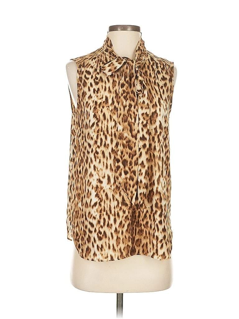 J.CREW 365 Pre-owned Sleeveless Blouse In Brown