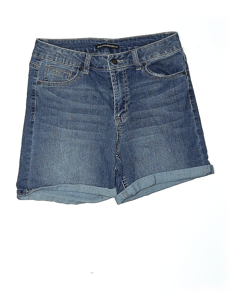 Pre-owned Miss Poured In Blue Denim Shorts In Blue