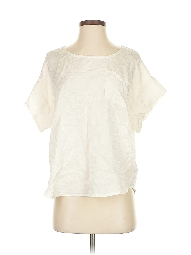 Click to view more detailed imagery on our partner's website Pre-owned By Anthropologie Short Sleeve Blouse In White