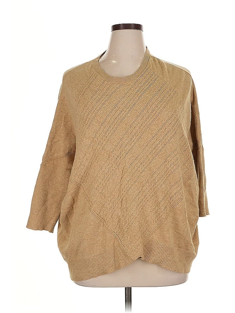 Pre-owned Simply Vera Vera Wang Pullover Sweater In Brown