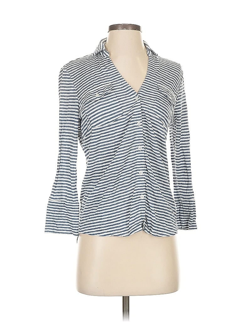 Pre-owned J. Mclaughlin 3/4 Sleeve Top White Cowl Neck Tops