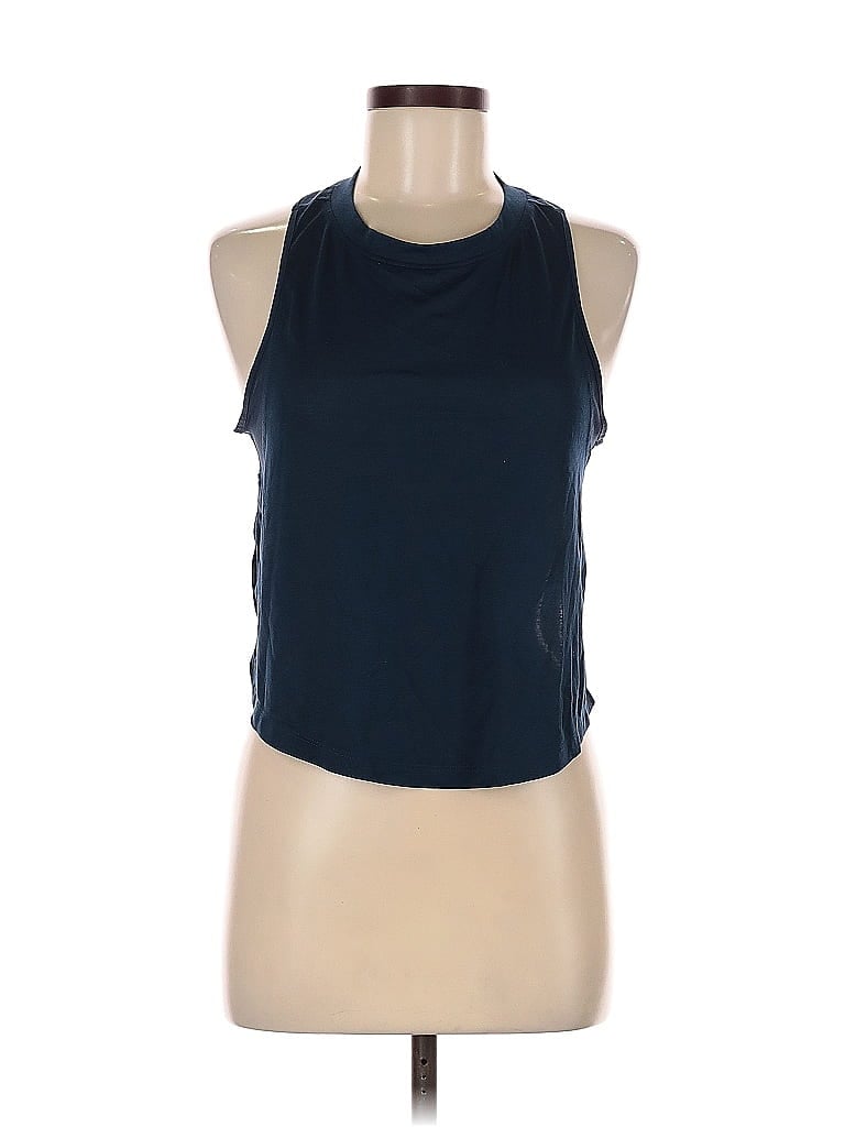 Pre-owned Active By Old Navy Tank Top Blue Halter Neckline Tops