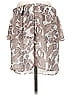 Express 100% Polyester Paisley Silver Casual Skirt Size S - photo 2