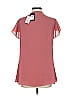 City Chic 100% Polyester Pink Short Sleeve Blouse Size XXS - photo 2