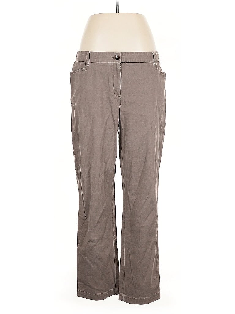 Pre-owned Chico's Khaki Pant In Brown