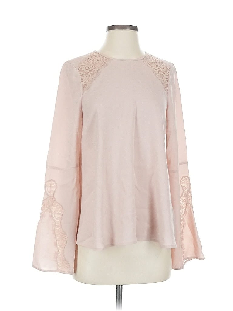 Pre-owned Bcbgmaxazria Long Sleeve Blouse In Pink