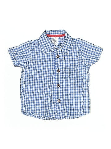 Just One Year by Carter's Short Sleeve Button-Down Shirt (view 1)